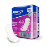 Attends® Discreet Women's Moderate Bladder Control Pad, 10½-Inch Length