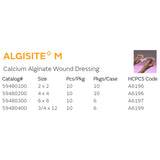 AlgiSite M Alginate Dressing, 4 x 4 Inch AlgiSite M Smith & Nephew