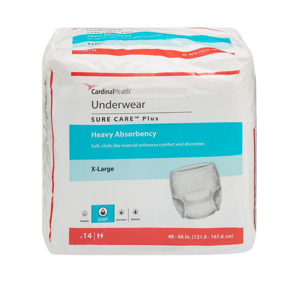 Sure Care™ Plus Heavy Absorbent Underwear, Large - Buy Cardinal ...