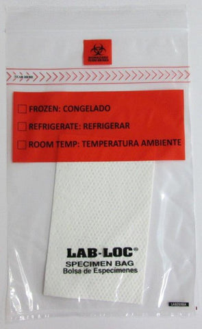 Specimen Transport Bag with Document Pouch and Absorbent Pad