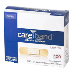 Careband™ Sheer Adhesive Strip, 3/4 x 3 Inch