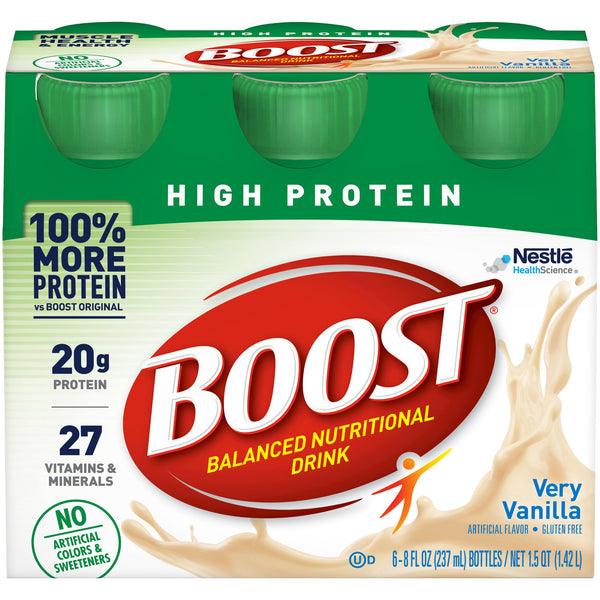 Boost® High Protein Vanilla Oral Supplement, 8 oz. Bottle - Buy Nestle ...