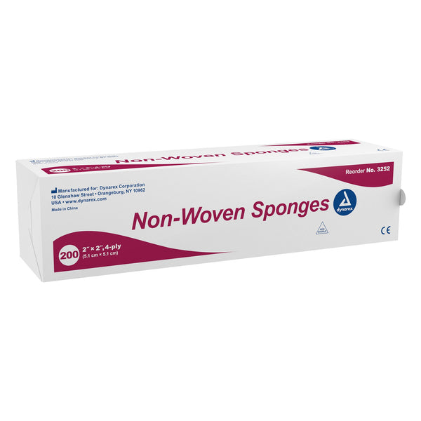 Dynarex® NonSterile Nonwoven Sponge, 2 x 2 Inch - Buy Dynarex Sponges ...